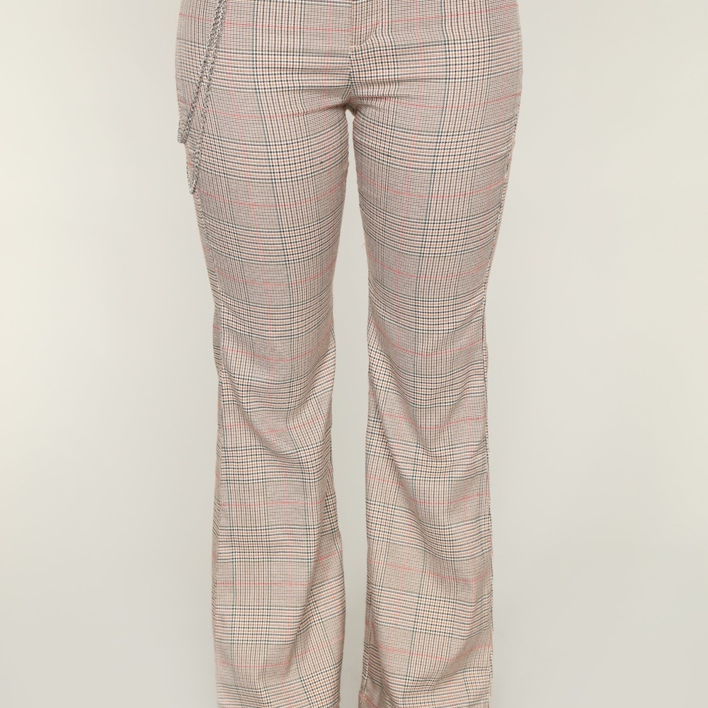 Get Right With Ya Plaid Pants - Brown - Picture 4 of 5